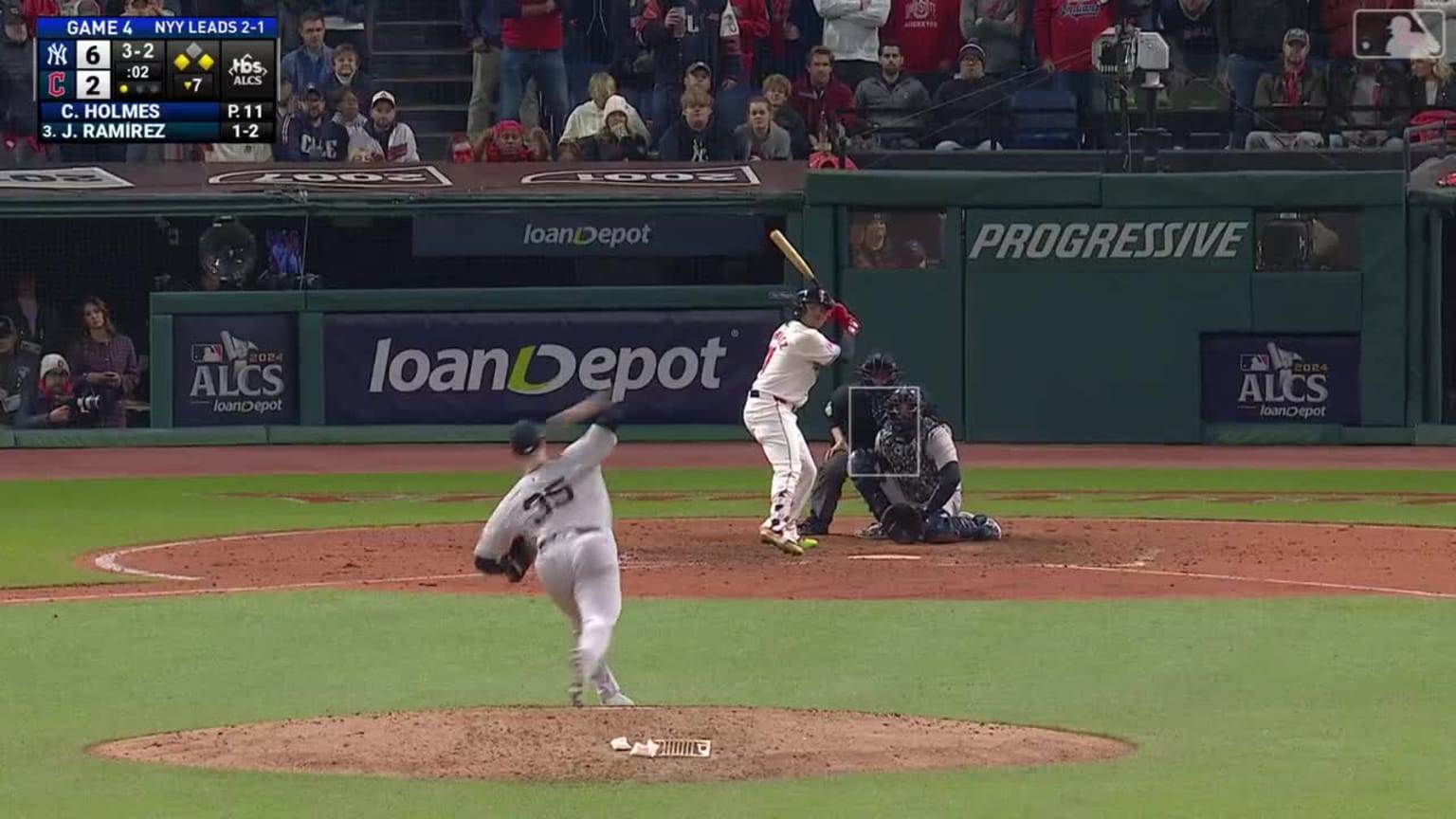 José Ramírez's RBI double 10/18/2024 Cleveland Guardians