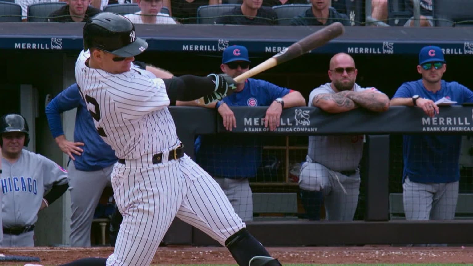 I can get used to watching Harrison Bader in c yankees gear near