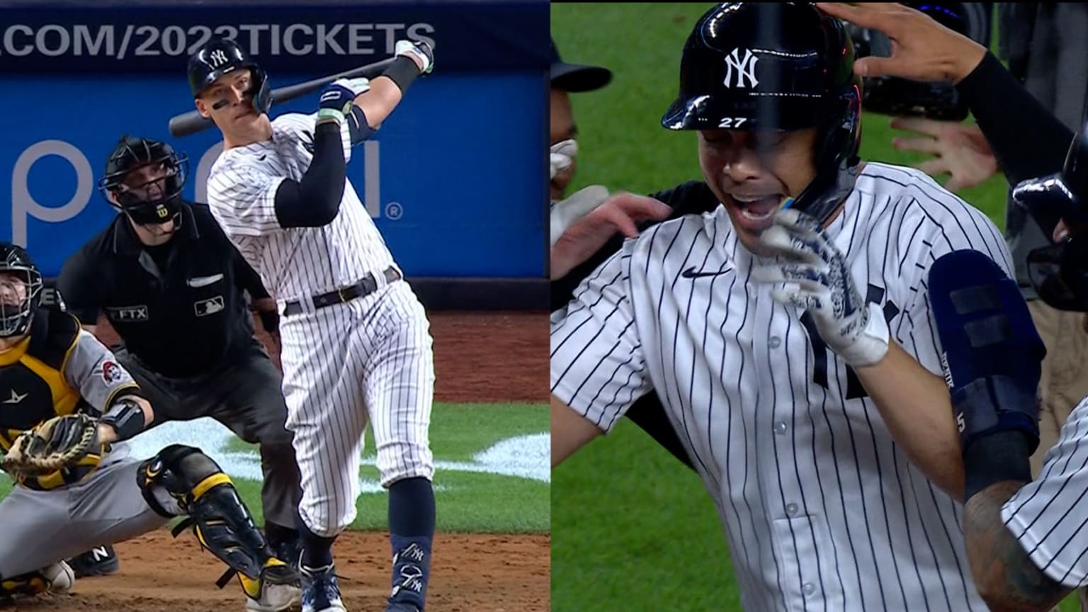 Yankees score five runs in the 9th inning in 98 win 09/20/2022 New