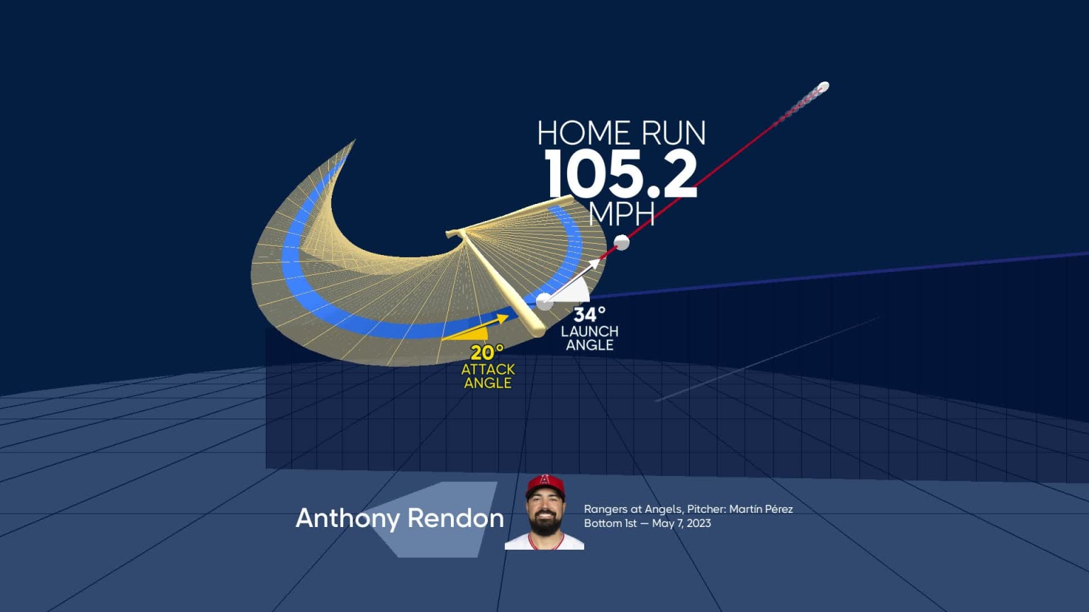 An animated look at Anthony Rendon's home run | 05/07/2023 | MLB.com