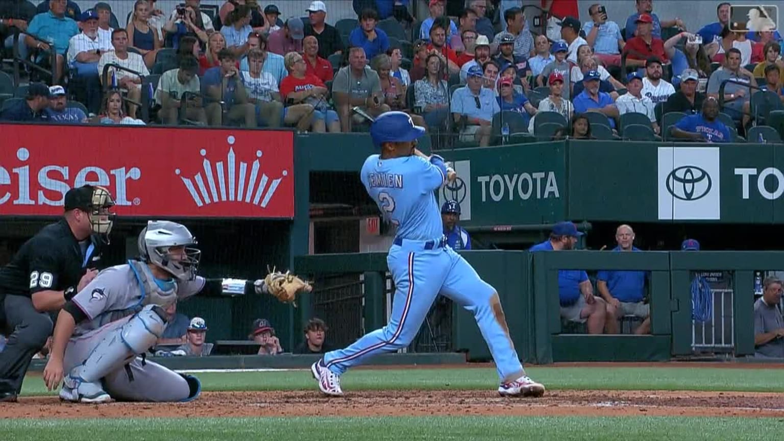Marcus Semien cracks a solo home run to left-center | 08/06/2023 ...