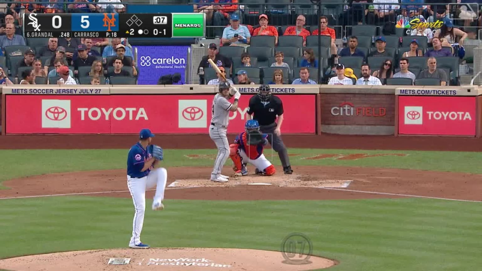 Grandal puts Chicago on board with solo homer in 2nd | 07/18/2023 ...