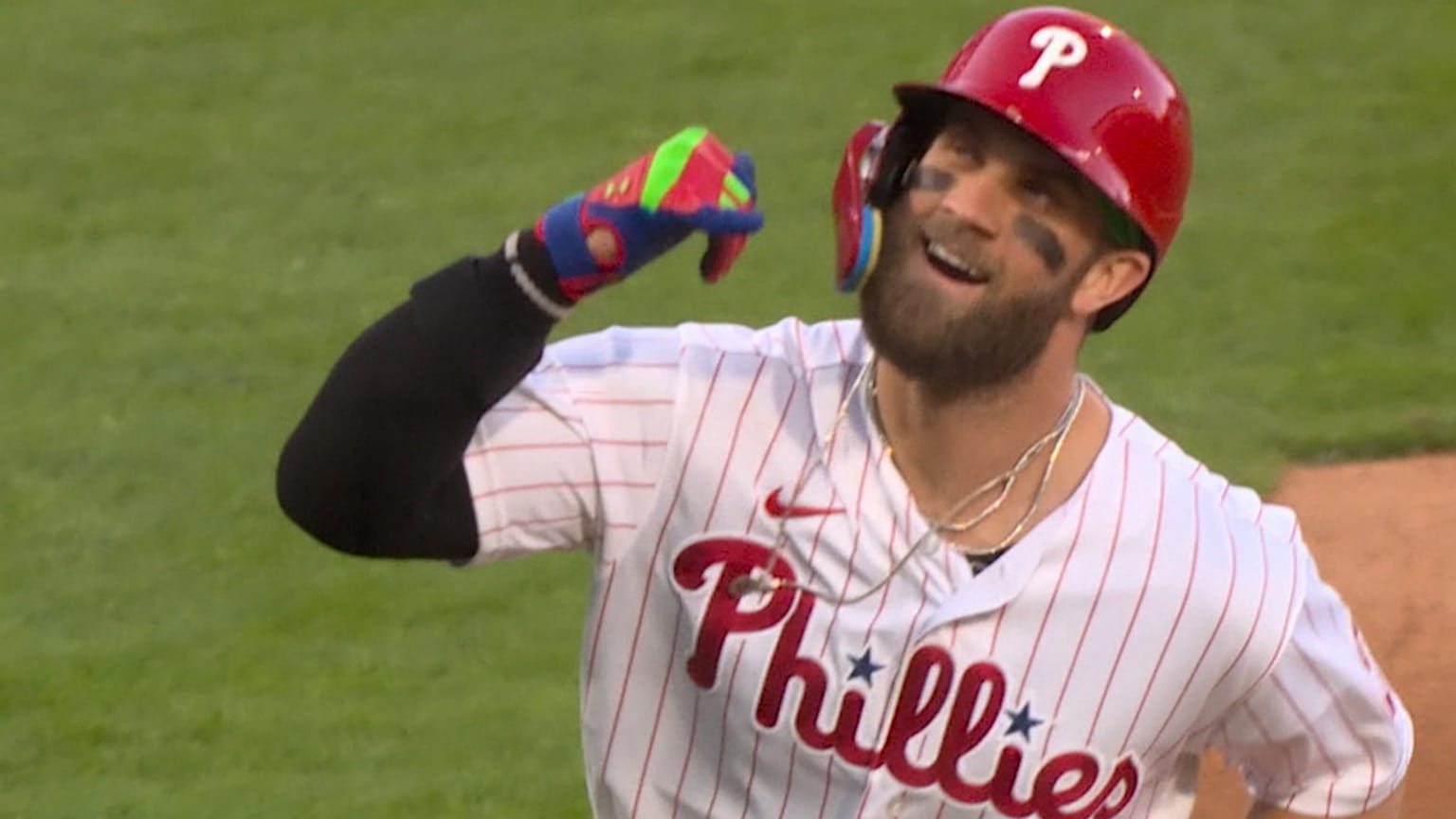 Revenge (x2)! Phillies Bryce Harper tweaks Braves with 'Coach Prime' shirt,  then hits 2 HRs