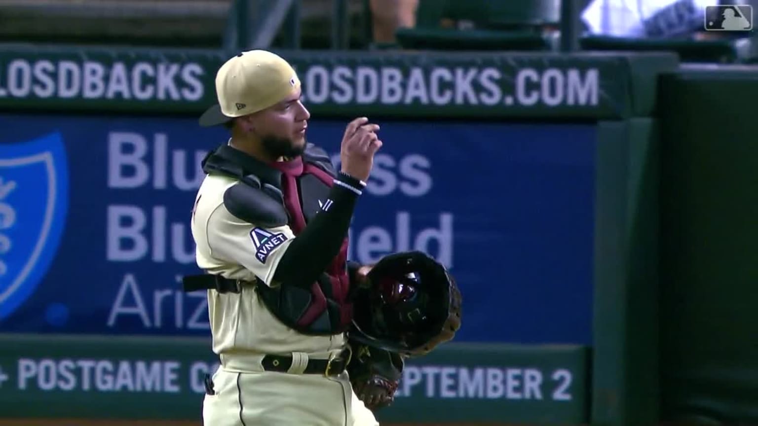Jose Herrera loses his earpiece 07/28/2023 Arizona Diamondbacks