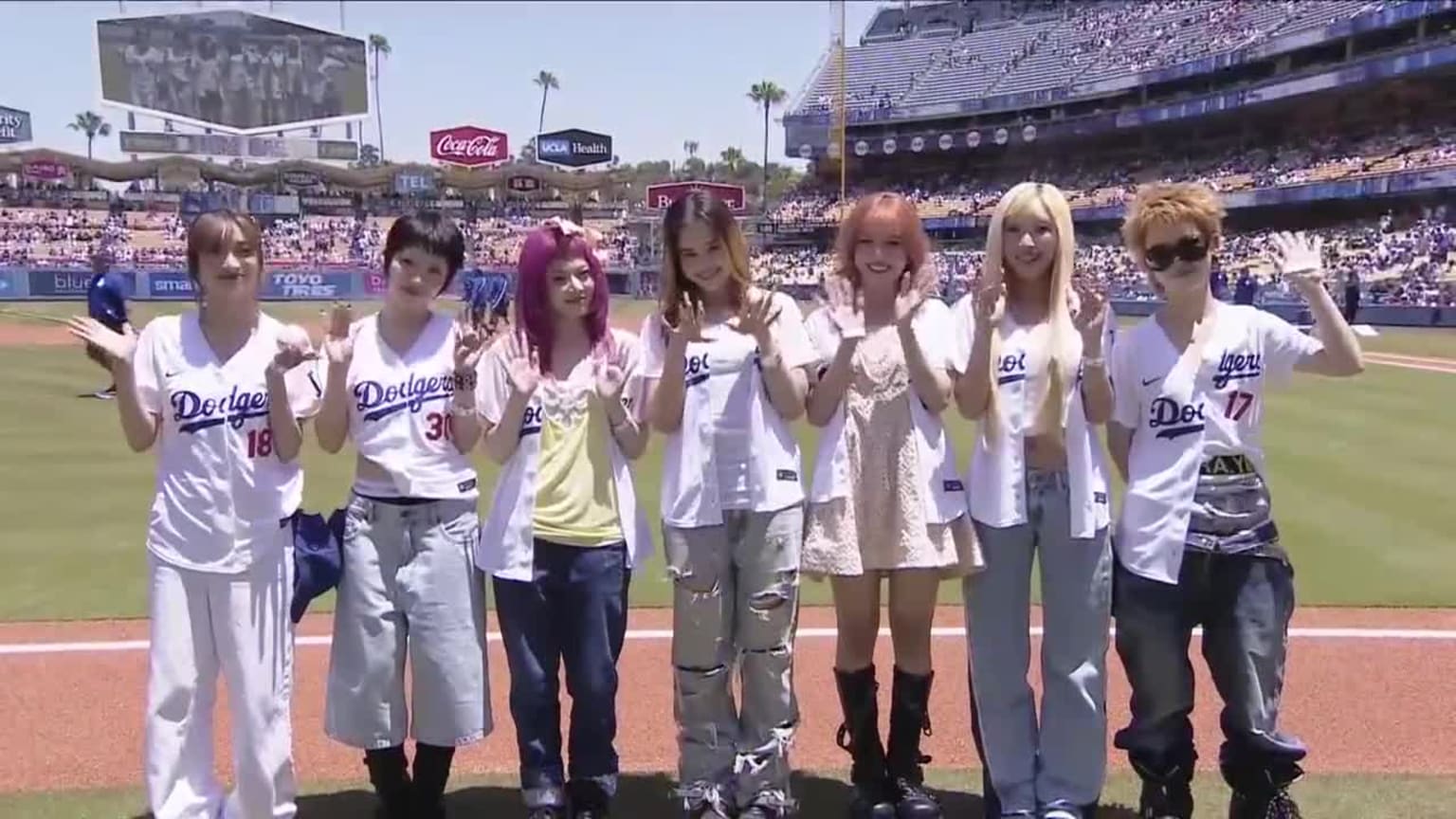 JURIN from XG throws out first pitch | 05/31/2026 | Los Angeles Dodgers