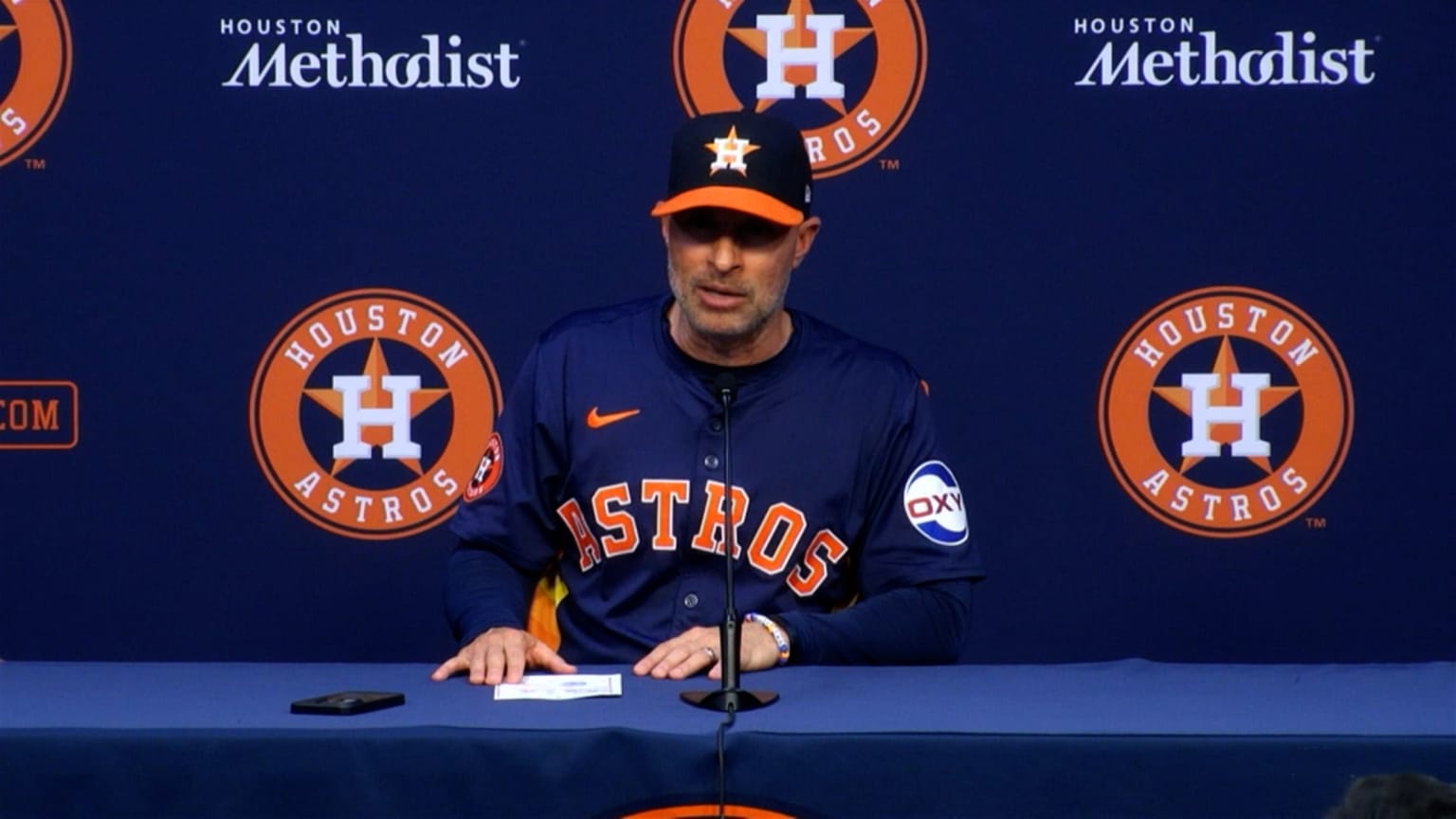 Joe Espada gives an update on Yordan Alvarez