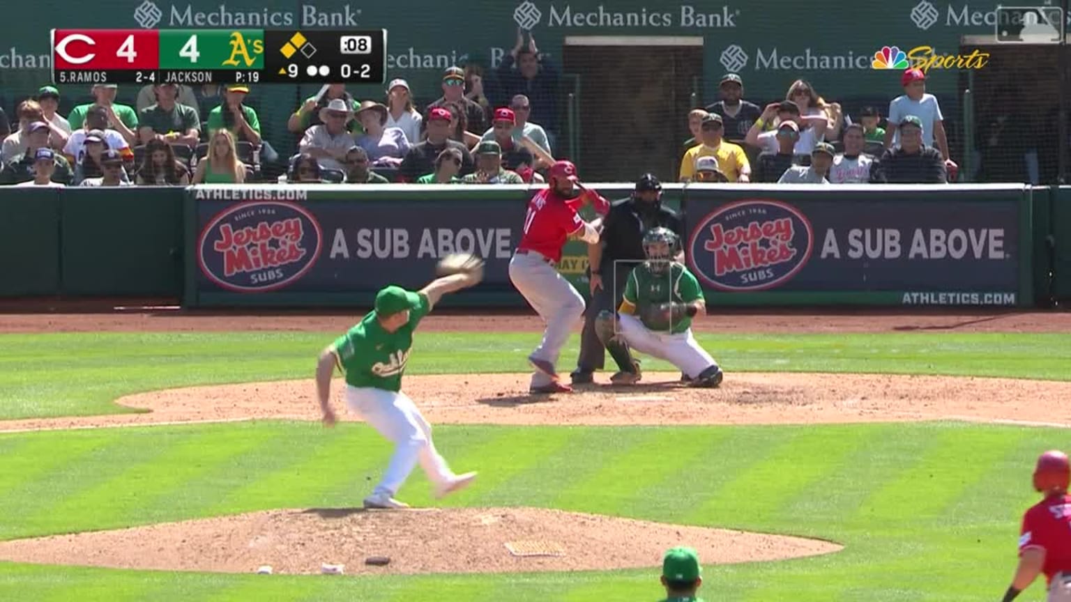 Zach Jackson escapes jam 04/30/2023 Oakland Athletics
