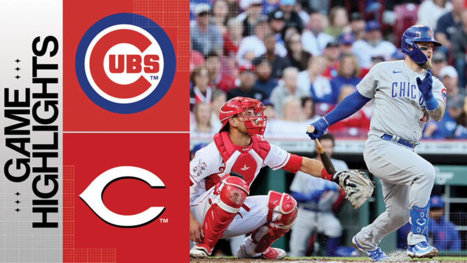 Vosler leads Reds to 76 win over the Cubs 04/03/2023 Cincinnati Reds