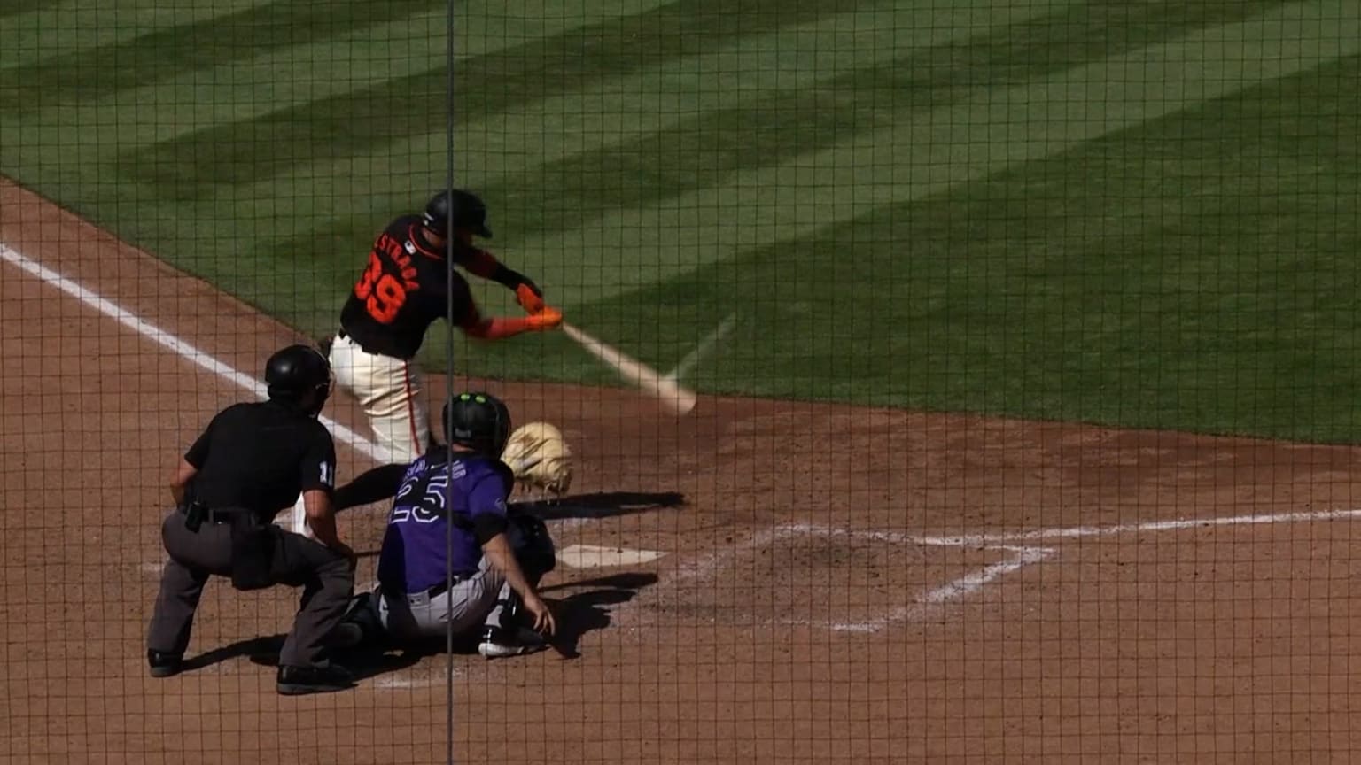 Thairo Estrada hits an RBI double to right field 03/17/2024 San