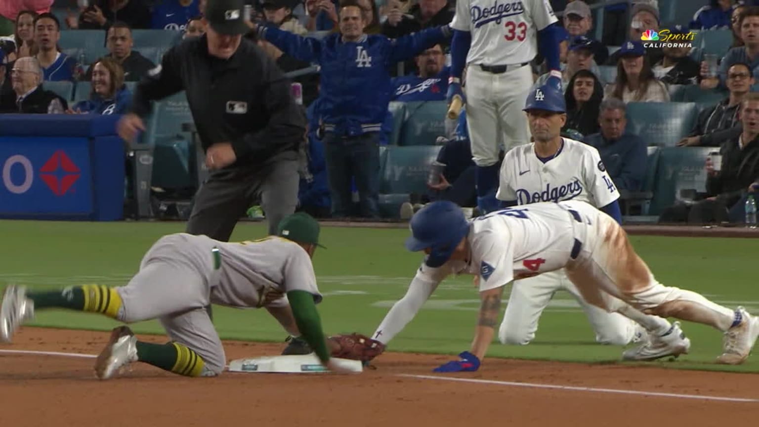 Tyler Soderstrom throws out Andy Pages at third | 05/14/2025 | Athletics