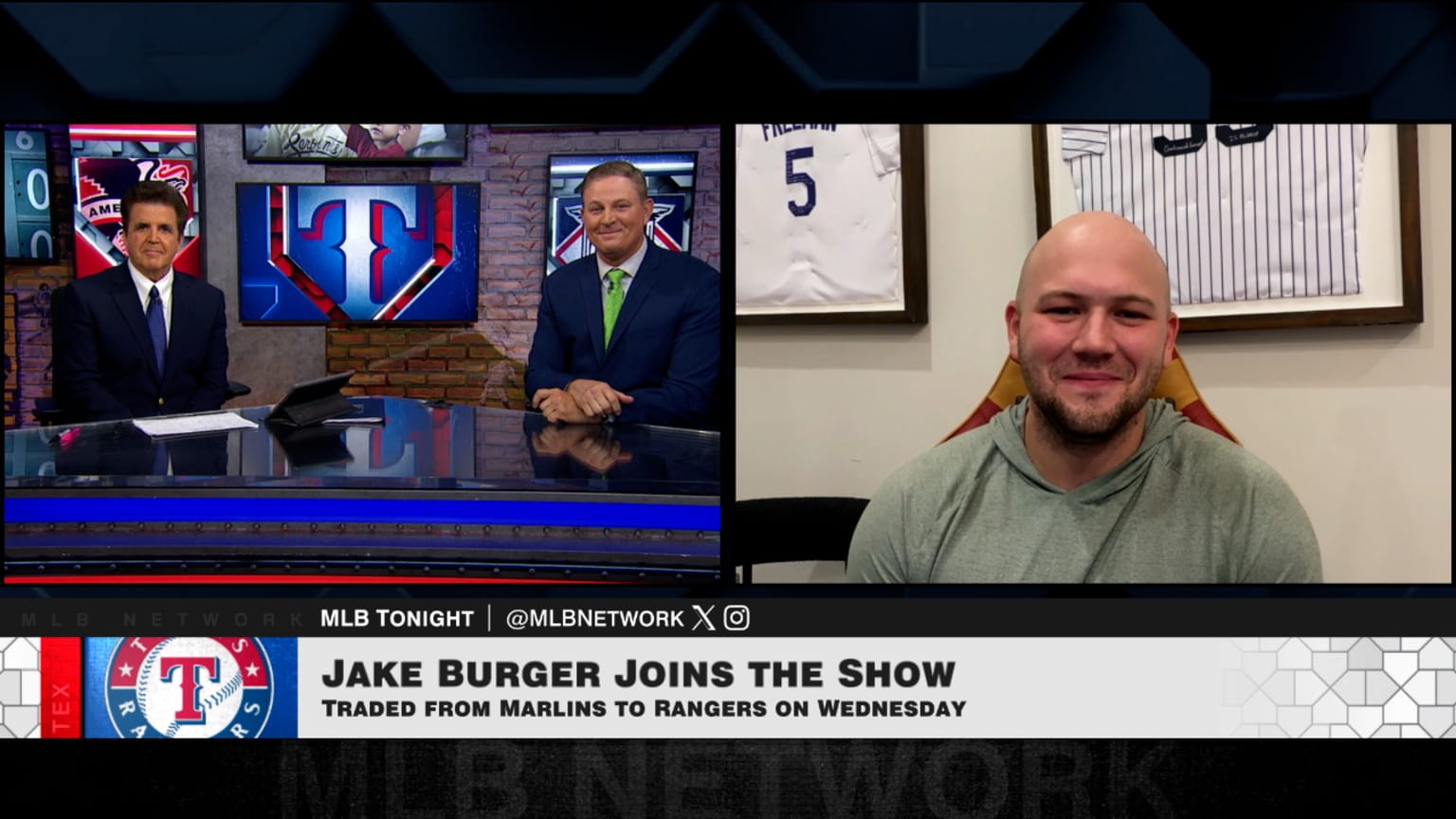 Jake Burger discusses being traded to the Rangers 12/14/2024 Texas