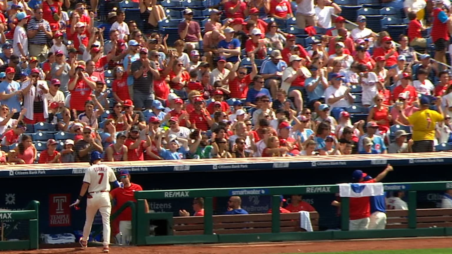 Trea Turner's sac fly, 04/13/2022