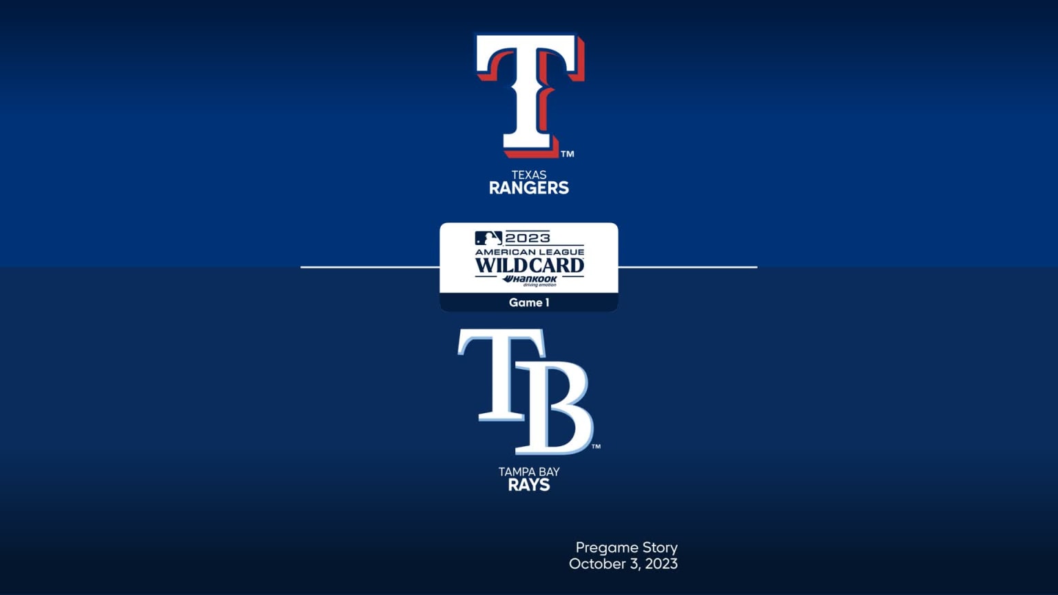 Texas Rangers at Tampa Bay Rays - MLB Game Summary - Oct 03, 2023
