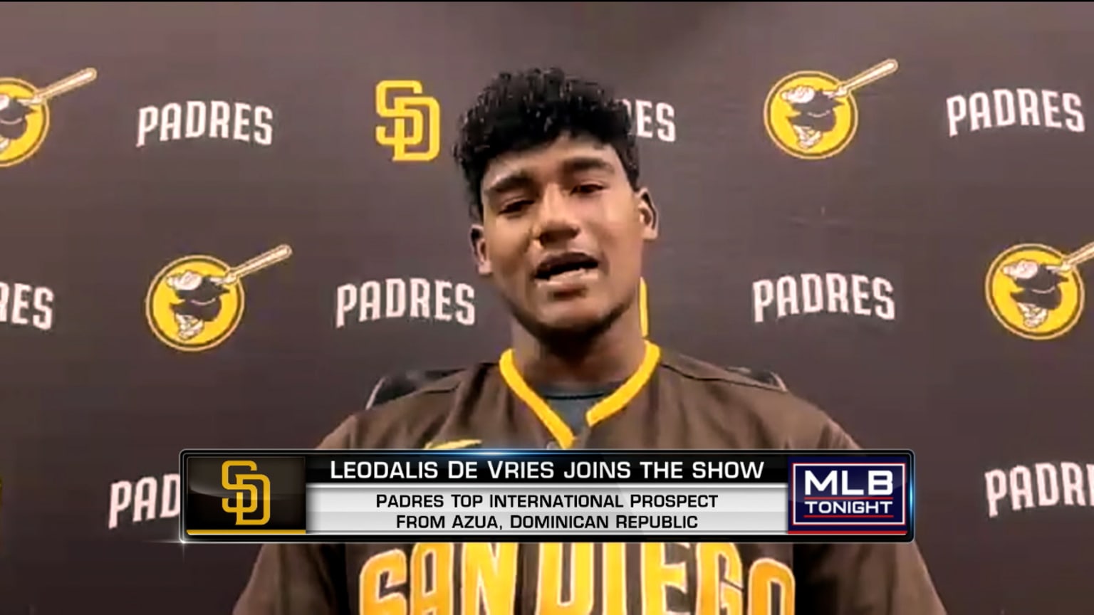 Padres prospect Leodalis De Vries on MLB Tonight 01/26/2024