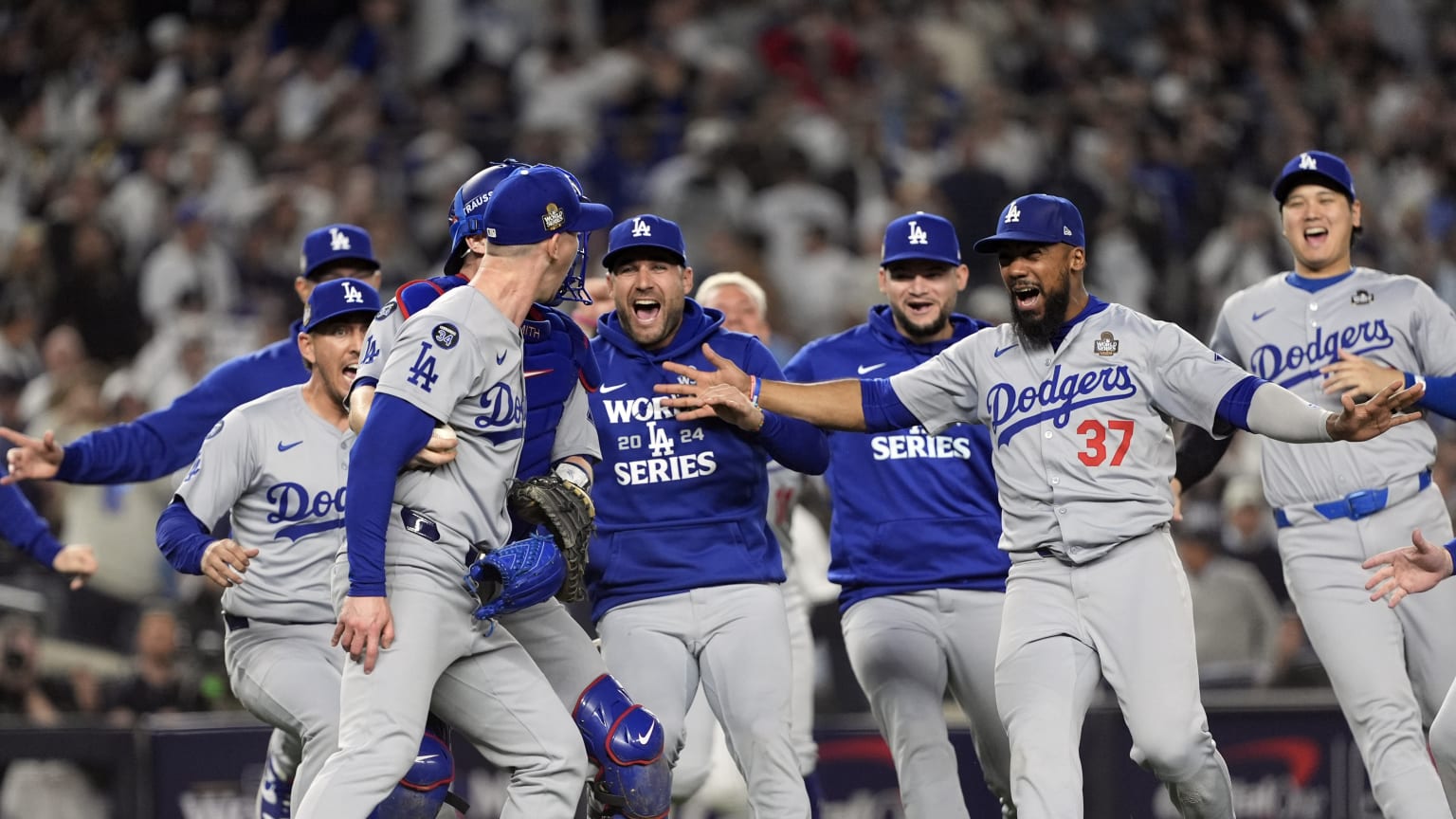 Radio call of Dodgers' World Series victory