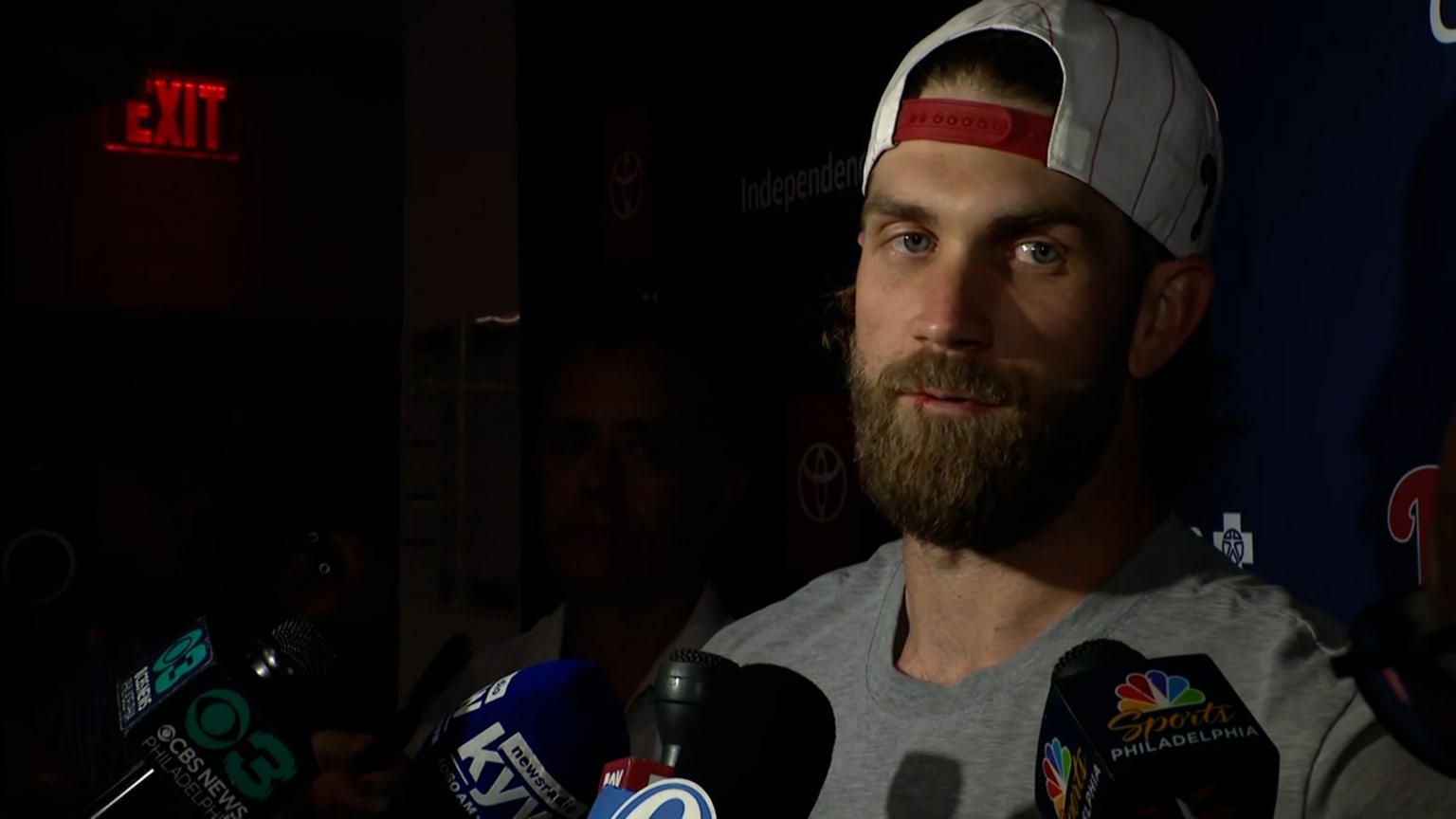 Bryce Harper discusses his cold streak at the plate | 07/31/2024 | MLB.com