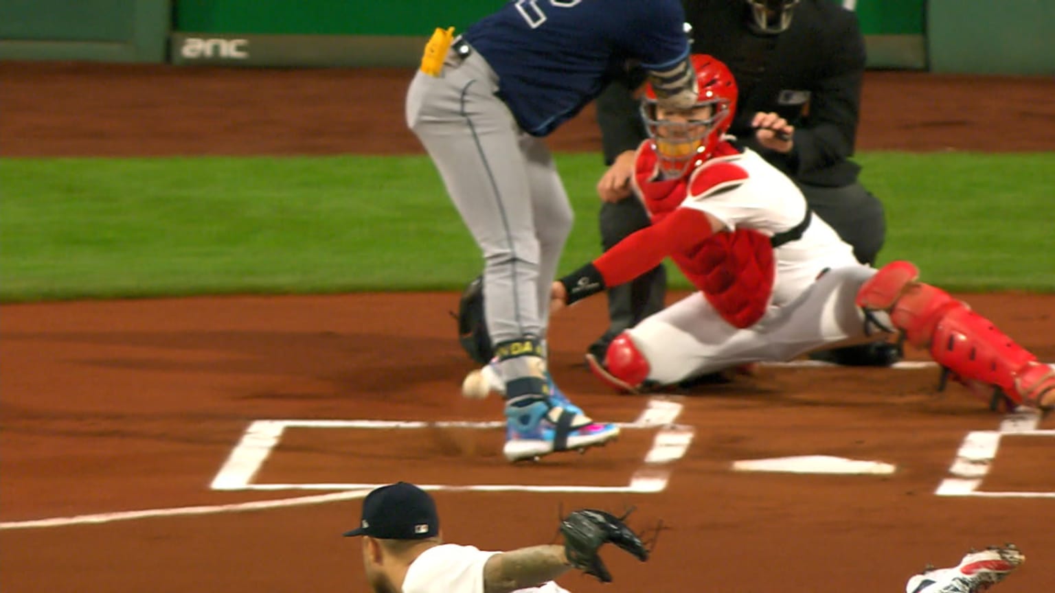 After review, Jonathan Aranda takes first base | 09/26/2023 | San ...