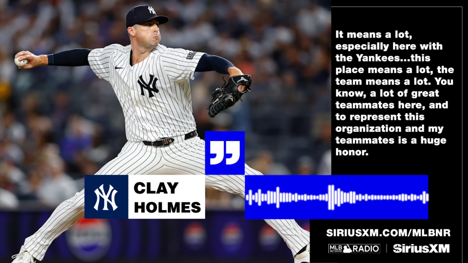 Clay Holmes on the honor of playing for Yankees 12/07/2024