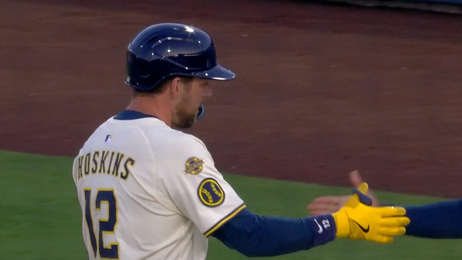 Rhys Hoskins' RBI single | 03/21/2025 | Milwaukee Brewers
