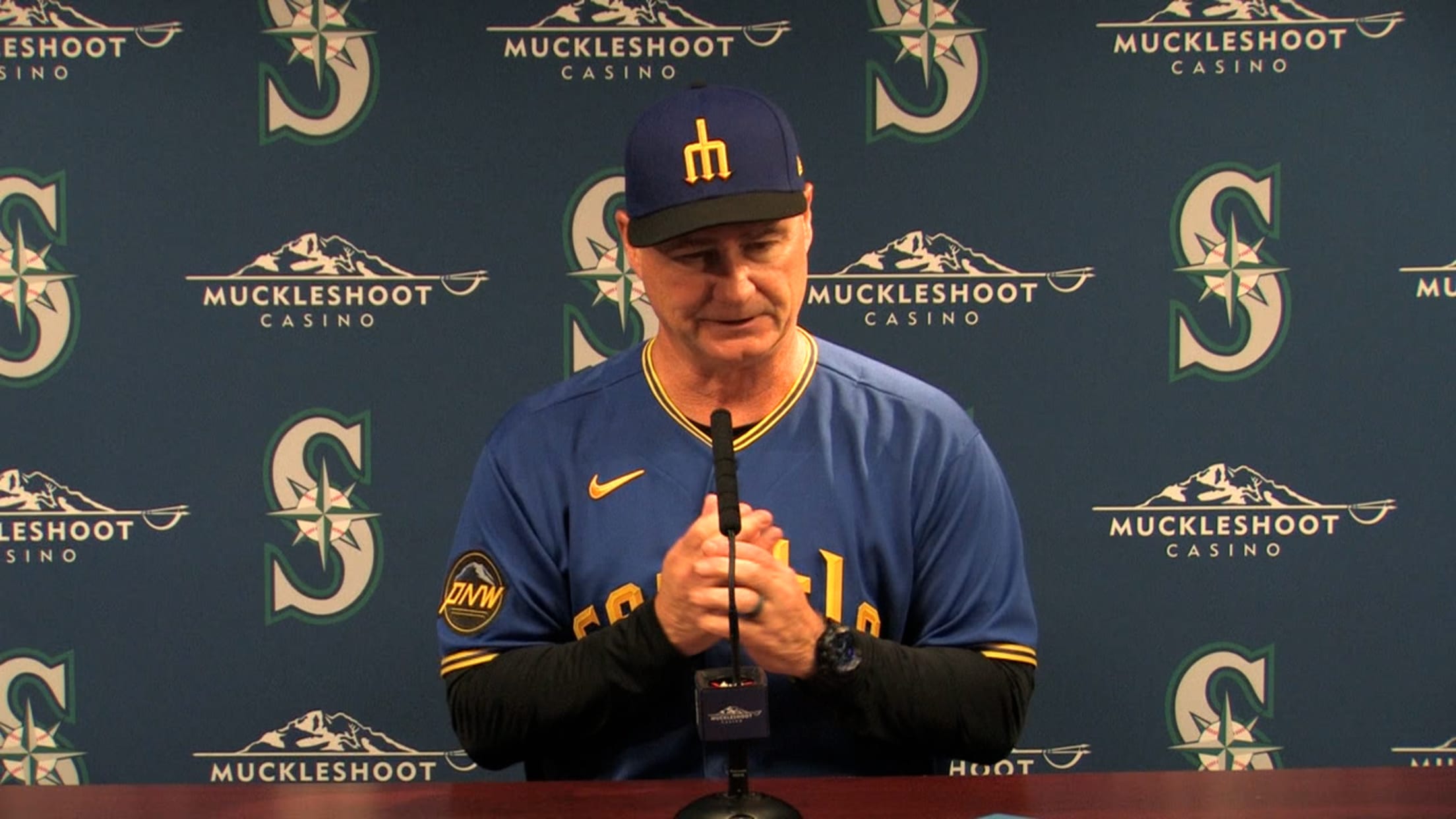 Scott Servais Reacts to Seattle Mariners Winning WC Series vs