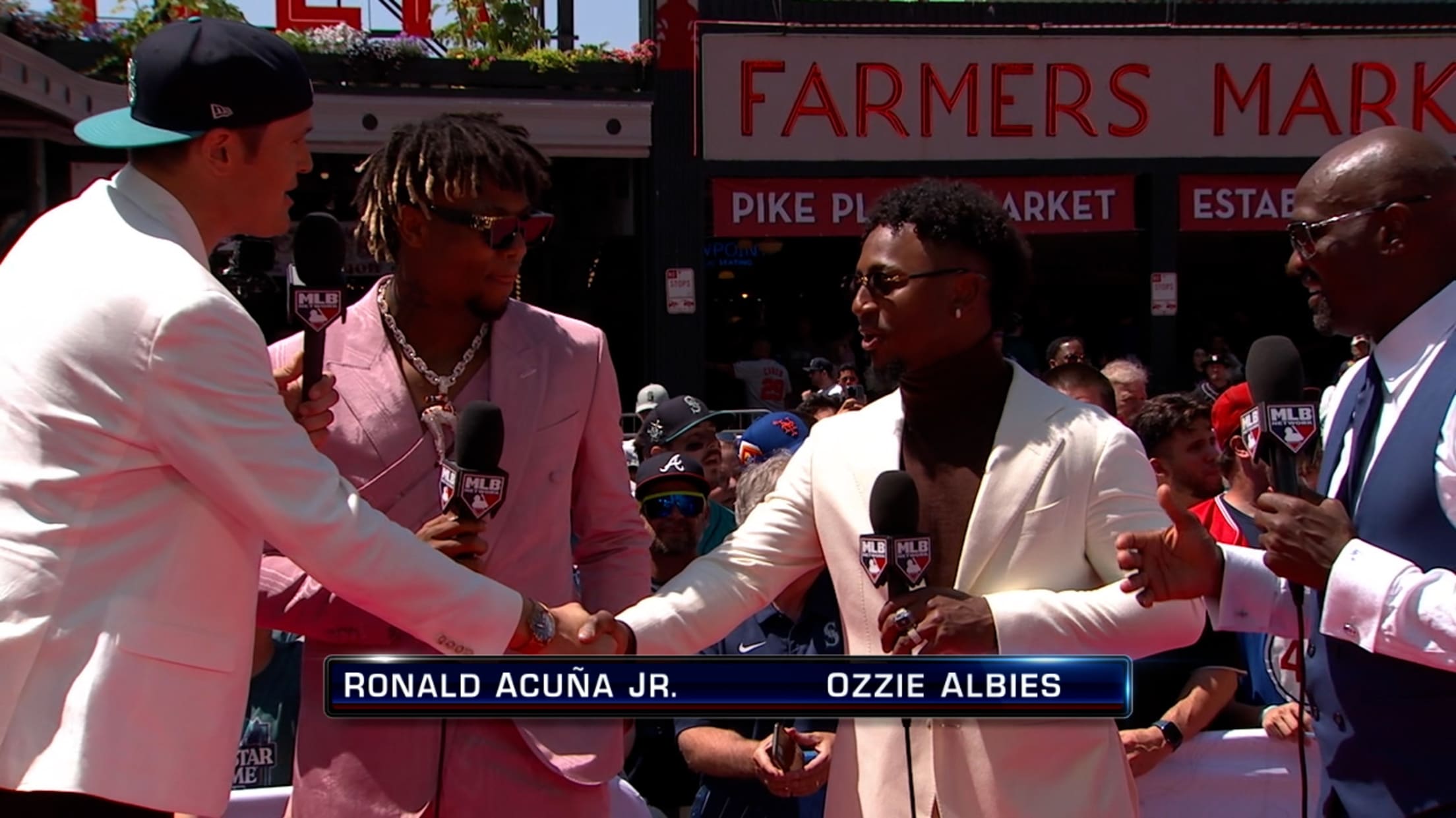Acuña, Albies on their outfits, 07/11/2023