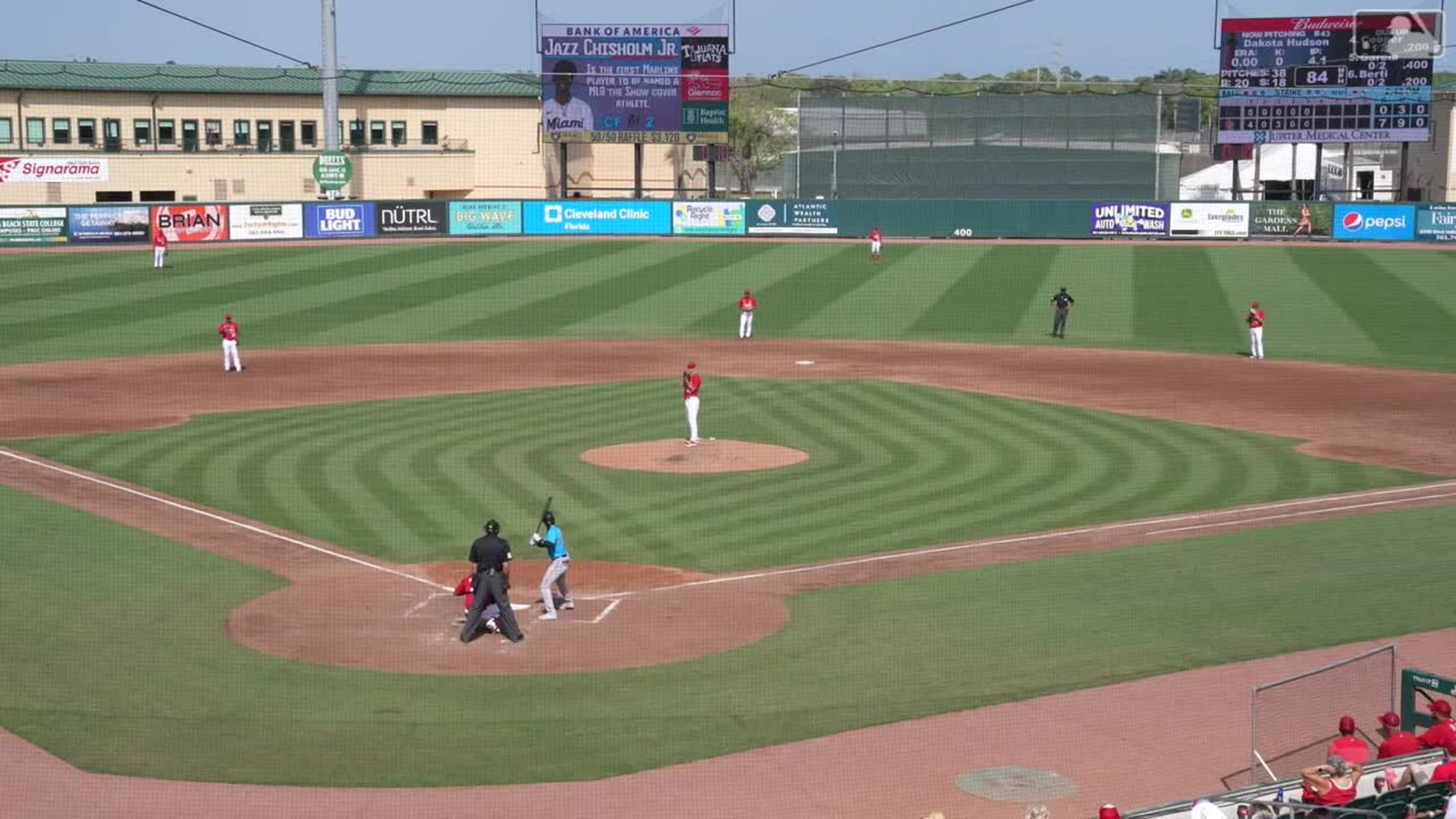 Jazz Chisholm homers for grandma in Grapefruit League opener