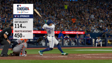 George Springer hammers 450-foot home run