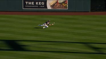 Max Charles makes a diving catch