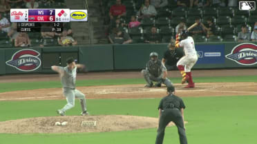 Yoeilin Cespedes singles on a line drive to left fielder Alex Ungar. Justin Gonzales scores. Enddy Azocar scores.