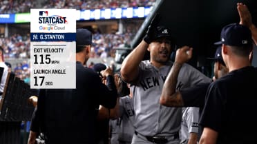 Giancarlo Stanton's 115 mph home run