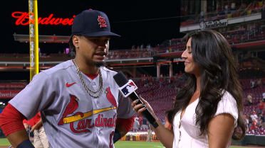 Masyn Winn comments on his three-hit game