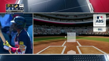 Strike 1 is overturned to Ball 2 after ABS Challenge