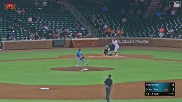 Arjun Nimmala homers (1) on a fly ball to left center field.