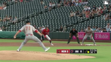 Kemp Alderman homers (12) on a fly ball to left center field. Johnny Olmstead scores.