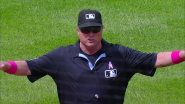 Hunter Goodman safe at second after review