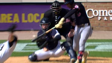 Brayan Rocchio's triple