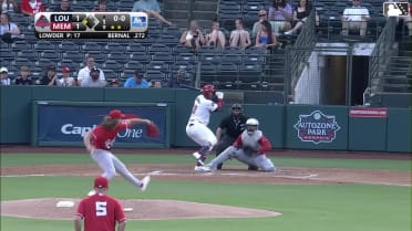 Leo Bernal singles on a line drive to center fielder Noelvi Marte. Joshua Báez scores.