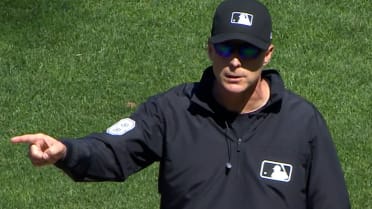 Daylen Lile safe at second after review