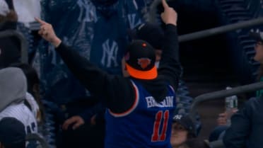 Yankees fans cheer for Knicks after their Game 1 win