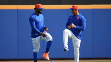 Juan Soto and Luis Robert Jr. play catch in the OF