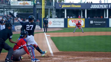 Giancarlo Stanton's 114.3 mph base hit