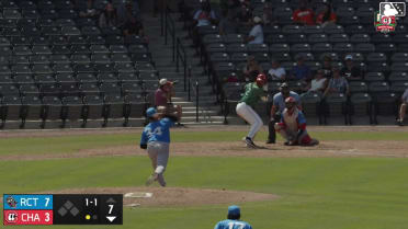 Carlos Sanchez homers (7) on a fly ball to right center field.