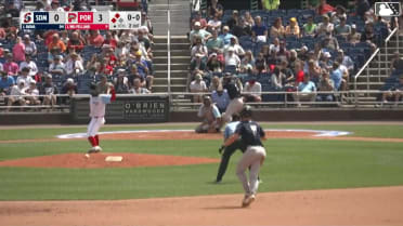 Jace Avina singles on a ground ball to right fielder Caden Rose. Connor McGinnis scores. Owen Cobb scores.