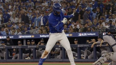 Andrés Giménez not hit by pitch after review