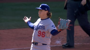 Miles Mastrobuoni hits a foul ball after a review