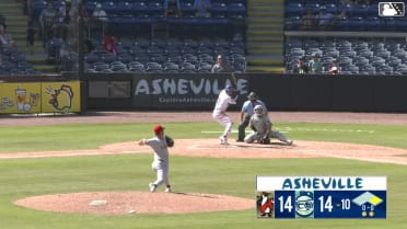 Anthony Huezo homers (5) on a fly ball to right field. Jack Moss scores.