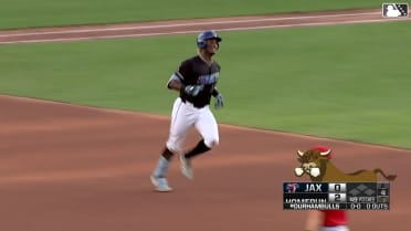 Tre' Morgan cranks his fourth homer of the season 
