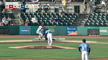 Kevin Alvarez singles on a line drive to right fielder Dean Moss. Aaron Piasecki scores. Kam Durnin scores. Logan Hughes to 3rd.