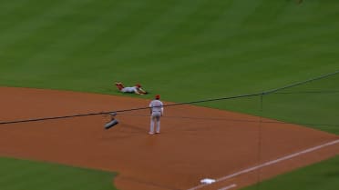 Matt McLain's diving grab