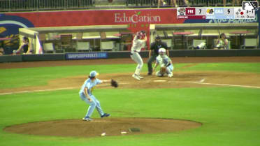 Dylan Dreiling homers (9) on a fly ball to right center field. Frainyer Chavez scores.